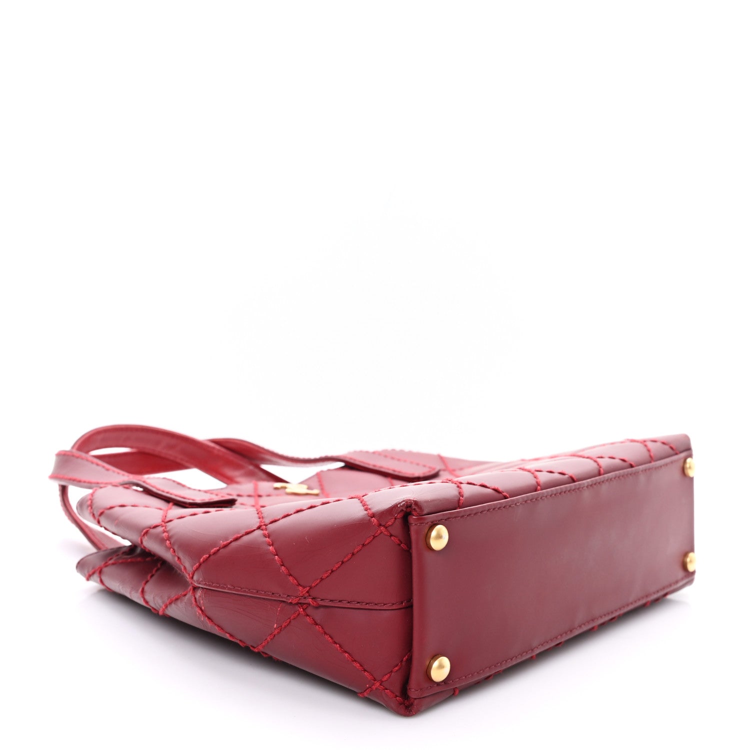 Chanel Calfskin Stitch Small Surpique Tote Red 1859035 – FASHIONPHILE