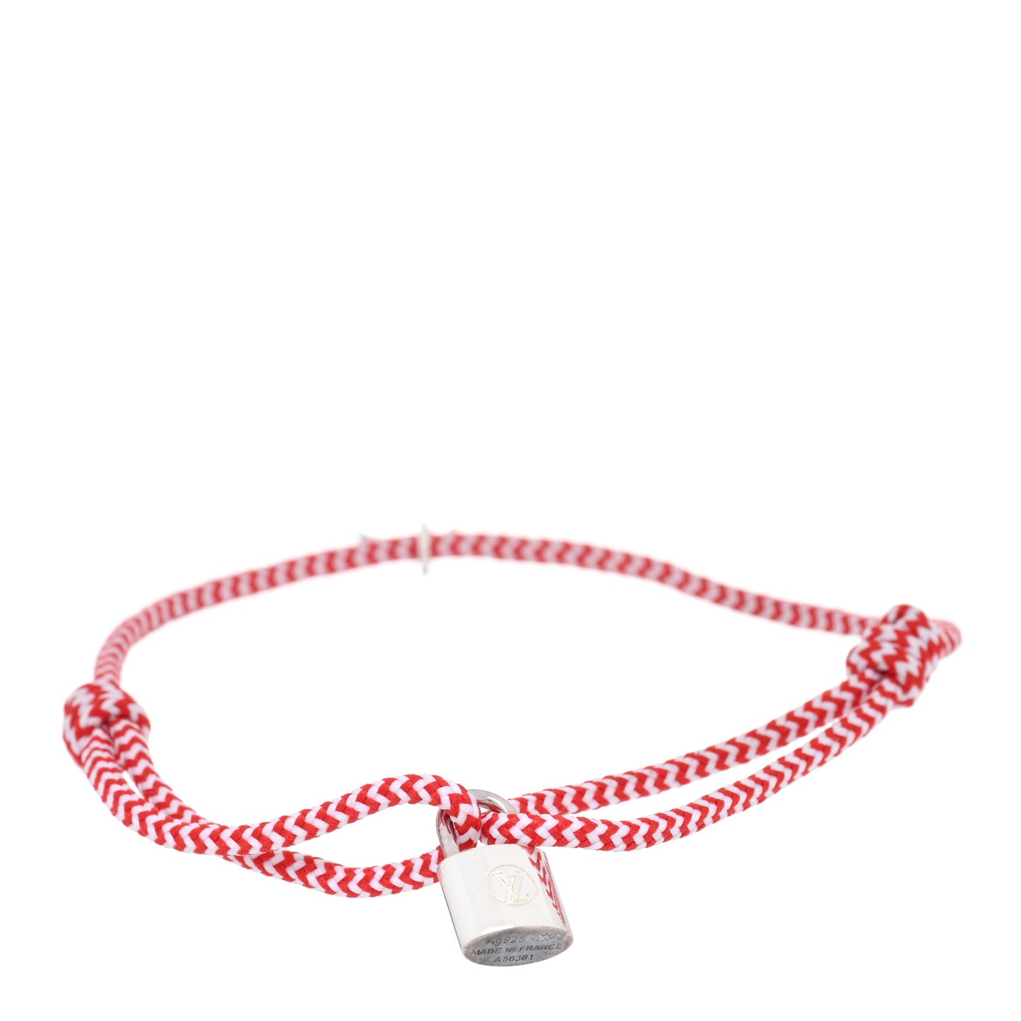 X UNICEF Sterling Silver Lockit Bracelet Red White