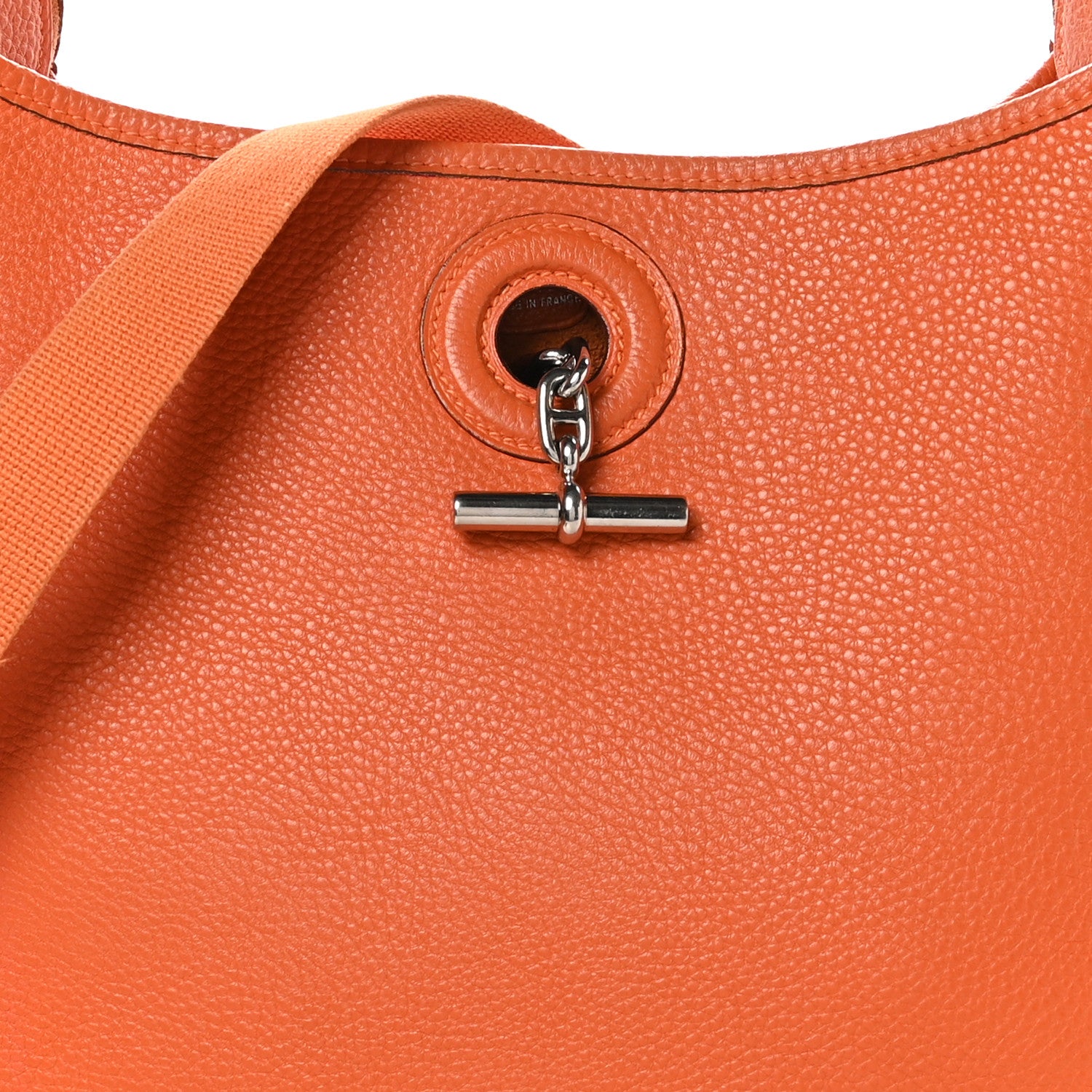 Hermes Taurillon Clemence Vespa PM Orange 8 of 11