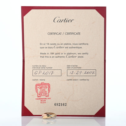 Cartier 18K Pink Yellow White Gold Classic Trinity Ring 51 5.75 5 of 5