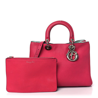 Christian Dior Calfskin Medium Diorissimo Tote Fuchsia 1 of 11