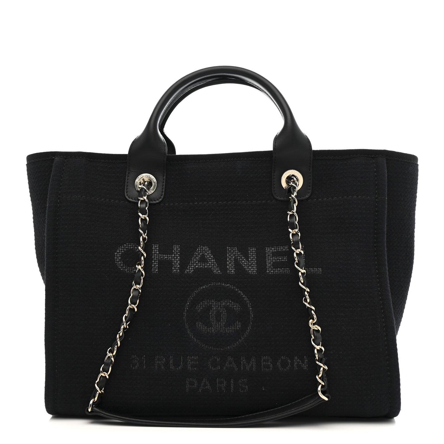 Mixed Fibers Small Deauville Tote Black
