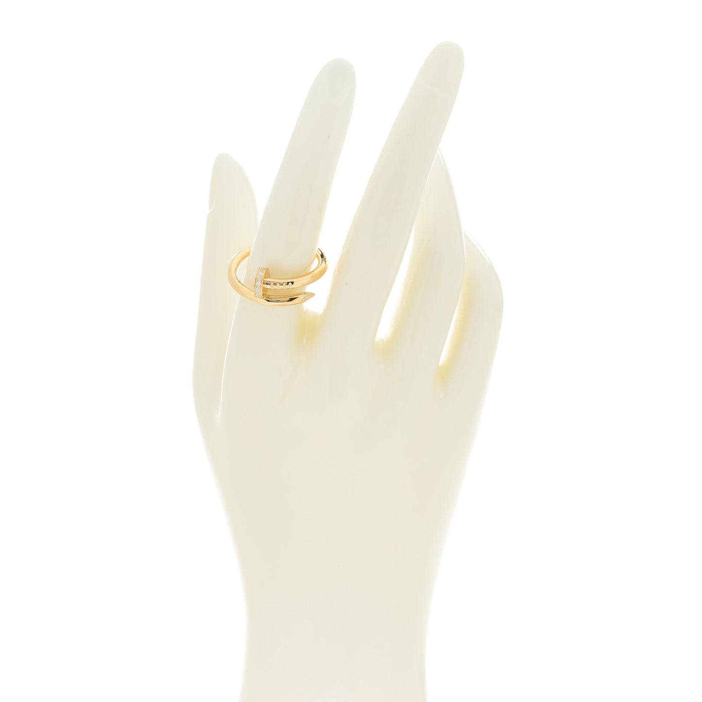 18K Yellow Gold Diamond Juste Un Clou Ring 59 8.75