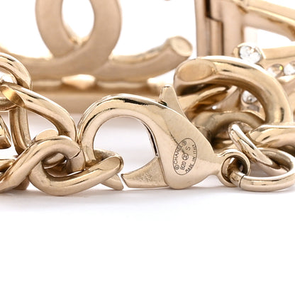 Chanel Crystal Pearl CC Vendome Bracelet Gold Pearly White 4 of 5