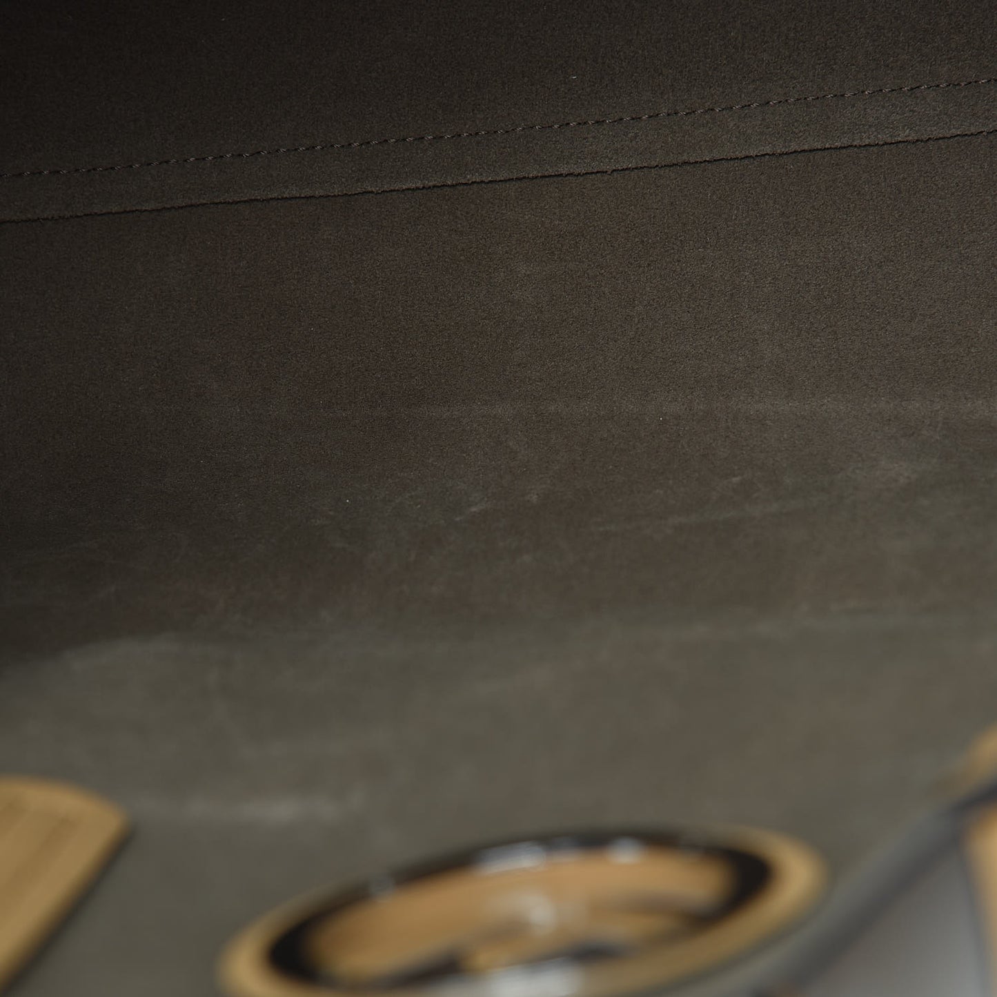 Vitello Vienna Enamel F is Fendi Shopping Tote Miele Scuro Taupe