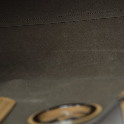 Fendi Vitello Vienna Enamel F is Fendi Shopping Tote Miele Scuro Taupe 9 of 17