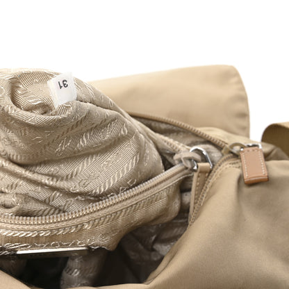 Prada Re-Nylon Vela Saffiano Pocket Double Buckle Messenger Shoulder Bag Cammeo 7 of 11