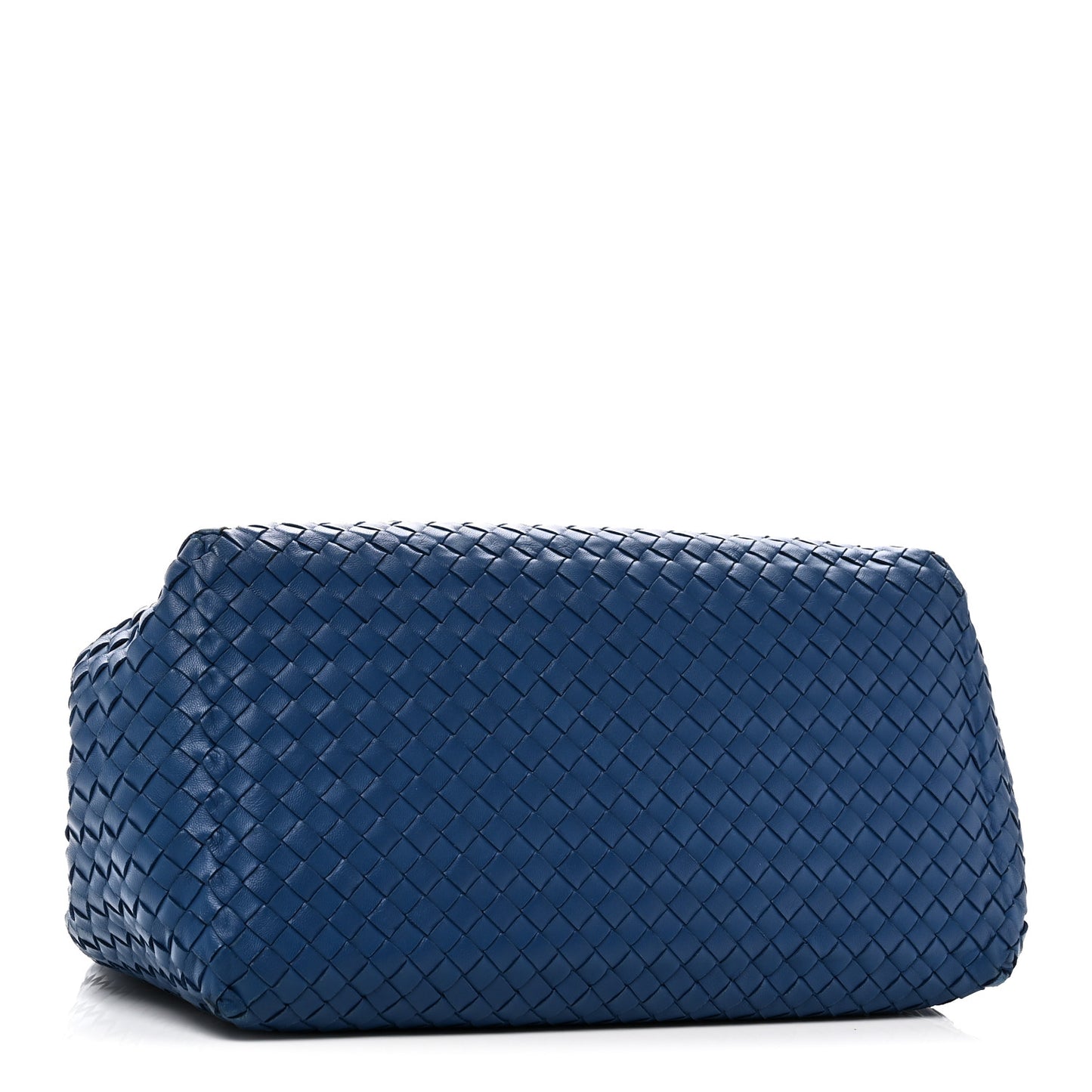Nappa Intrecciato Medium Cesta Tote Cobalt