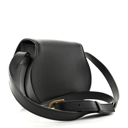 Chloe Grained Calfskin Small Marcie Saddle Bag Black 3 of 11