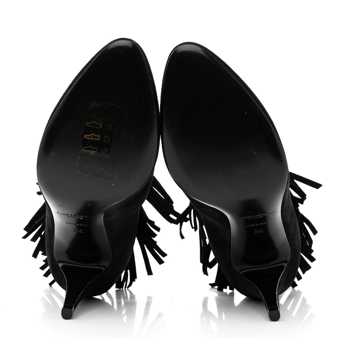 Suede Fringe Otterproof Light Anita 85 Ankle Boots 36 Black