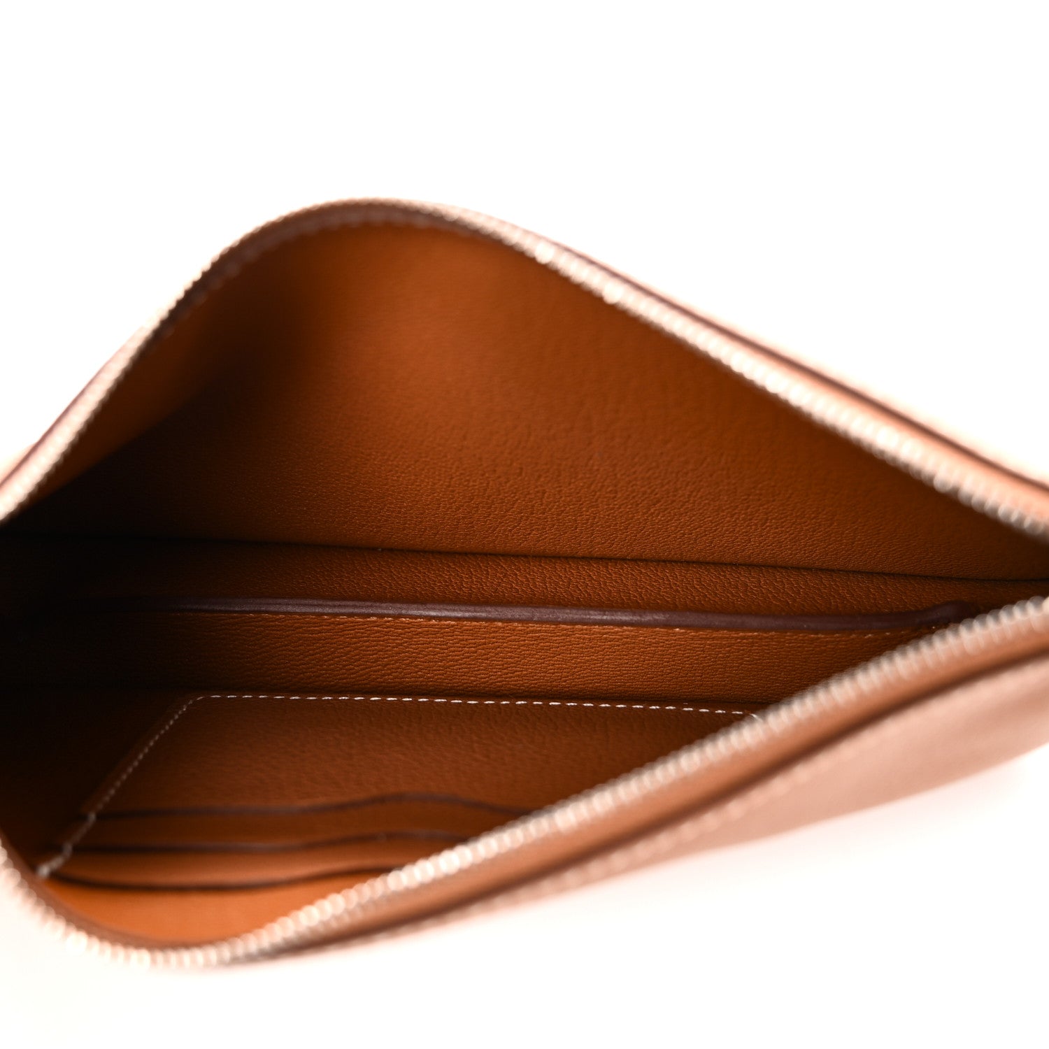 Hermes Evercolor Chaine d'Ancre Zipengo Pochette To Go Gold 4 of 9