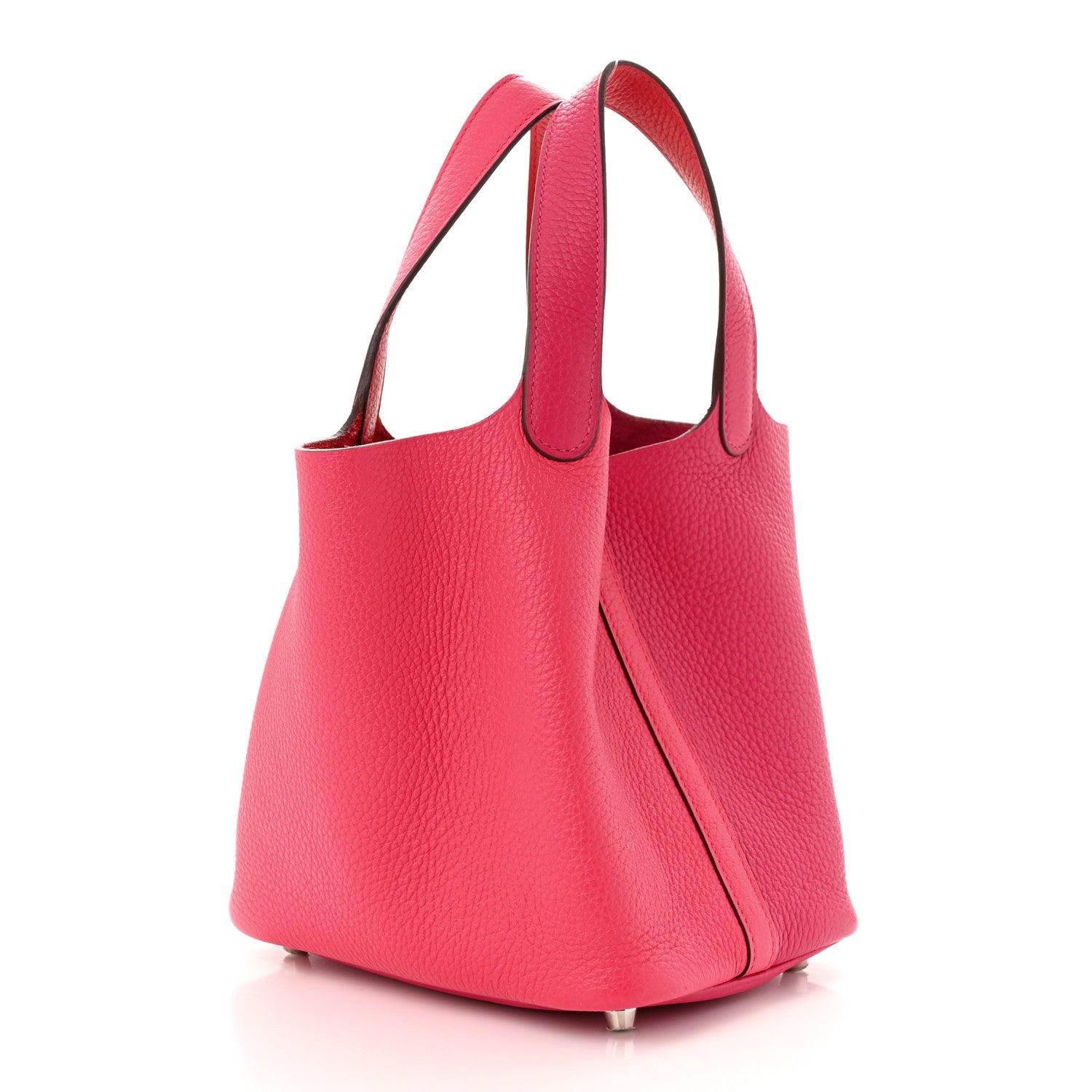 Hermes Taurillon Clemence Tri-Color Picotin Lock 18 PM Rose Extreme 2 of 11