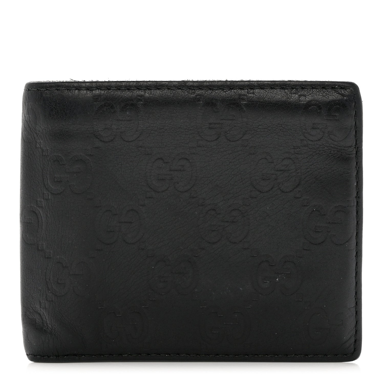 Gucci Guccissima Avel Bi-Fold Wallet Black 1 of 10