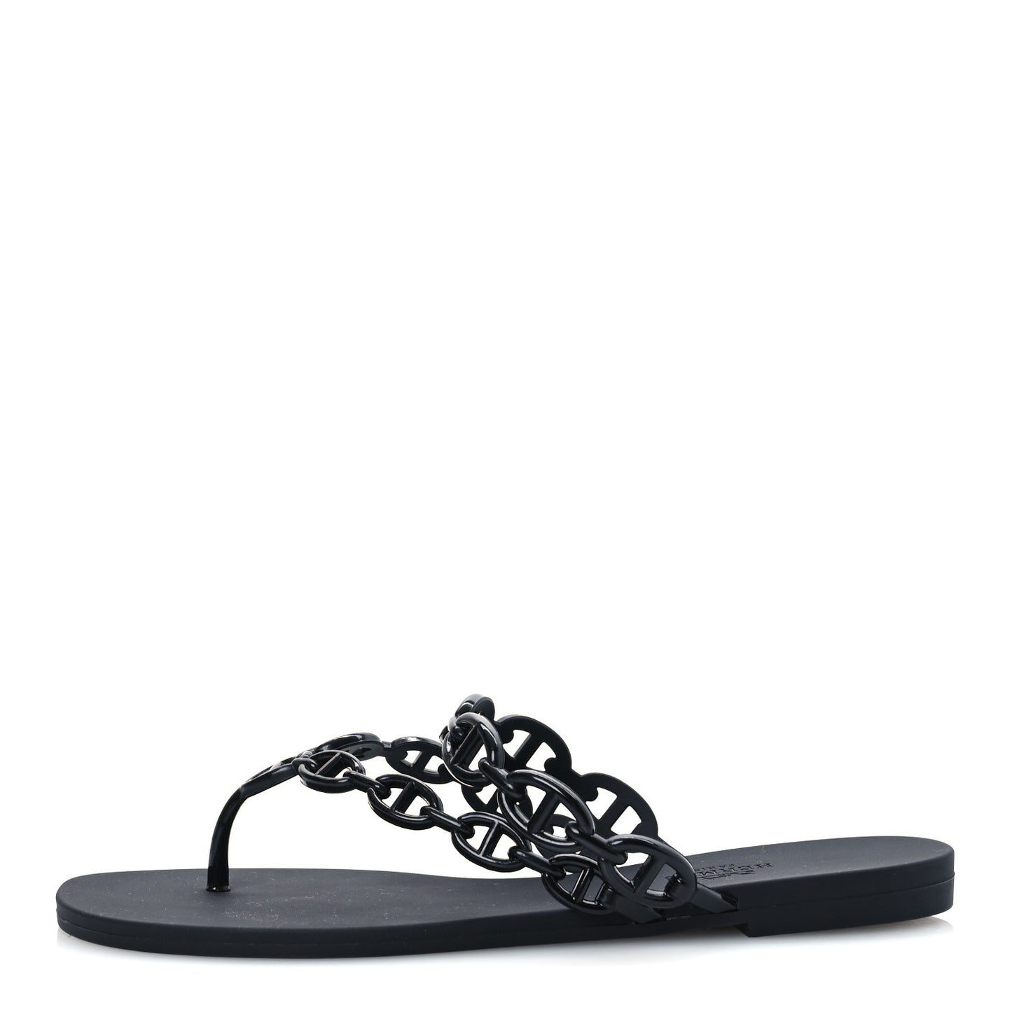 Rubber Chaine d'Ancre Island Sandals 38 Black