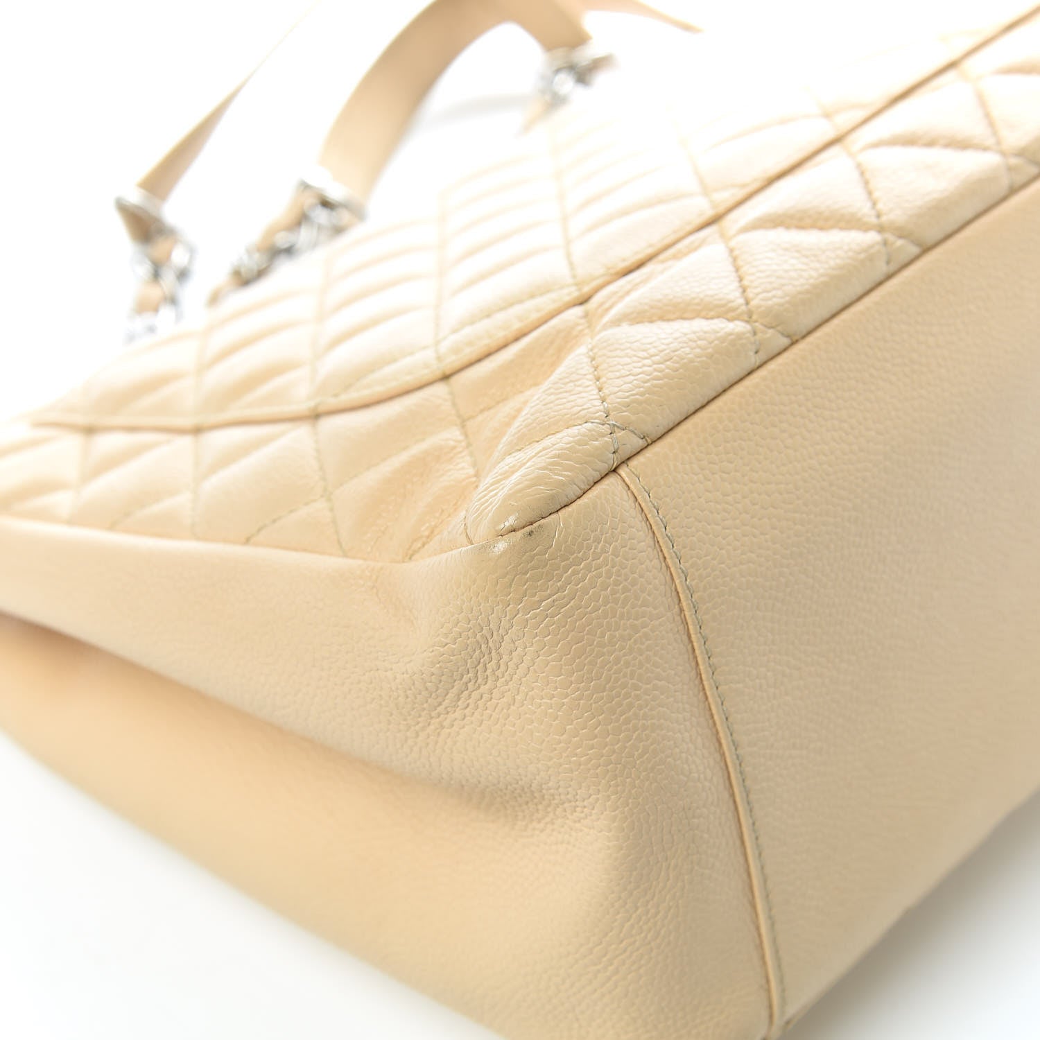 Chanel Caviar Quilted Grand Shopping Tote GST Beige Clair 18 of 22