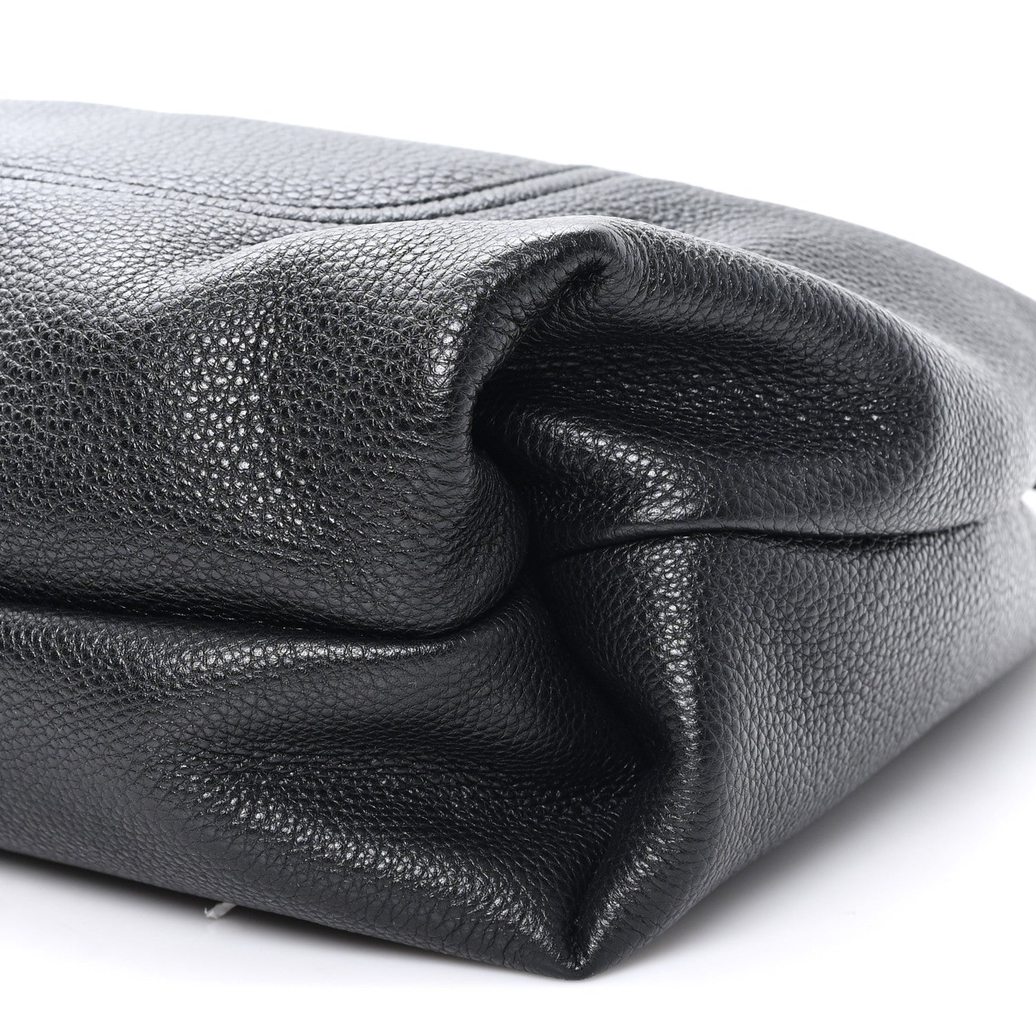 Gucci Grained Calfskin Softbit Maxi Shoulder Bag Black 10 of 10