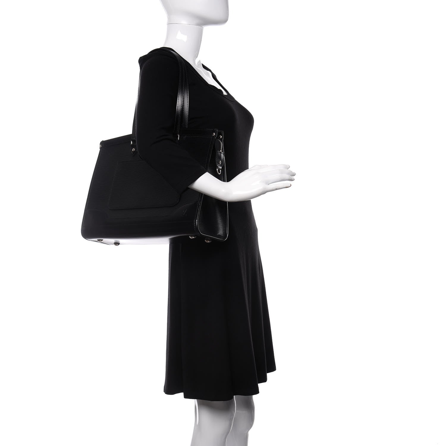 Louis Vuitton Epi Madeleine GM Black 2 of 9