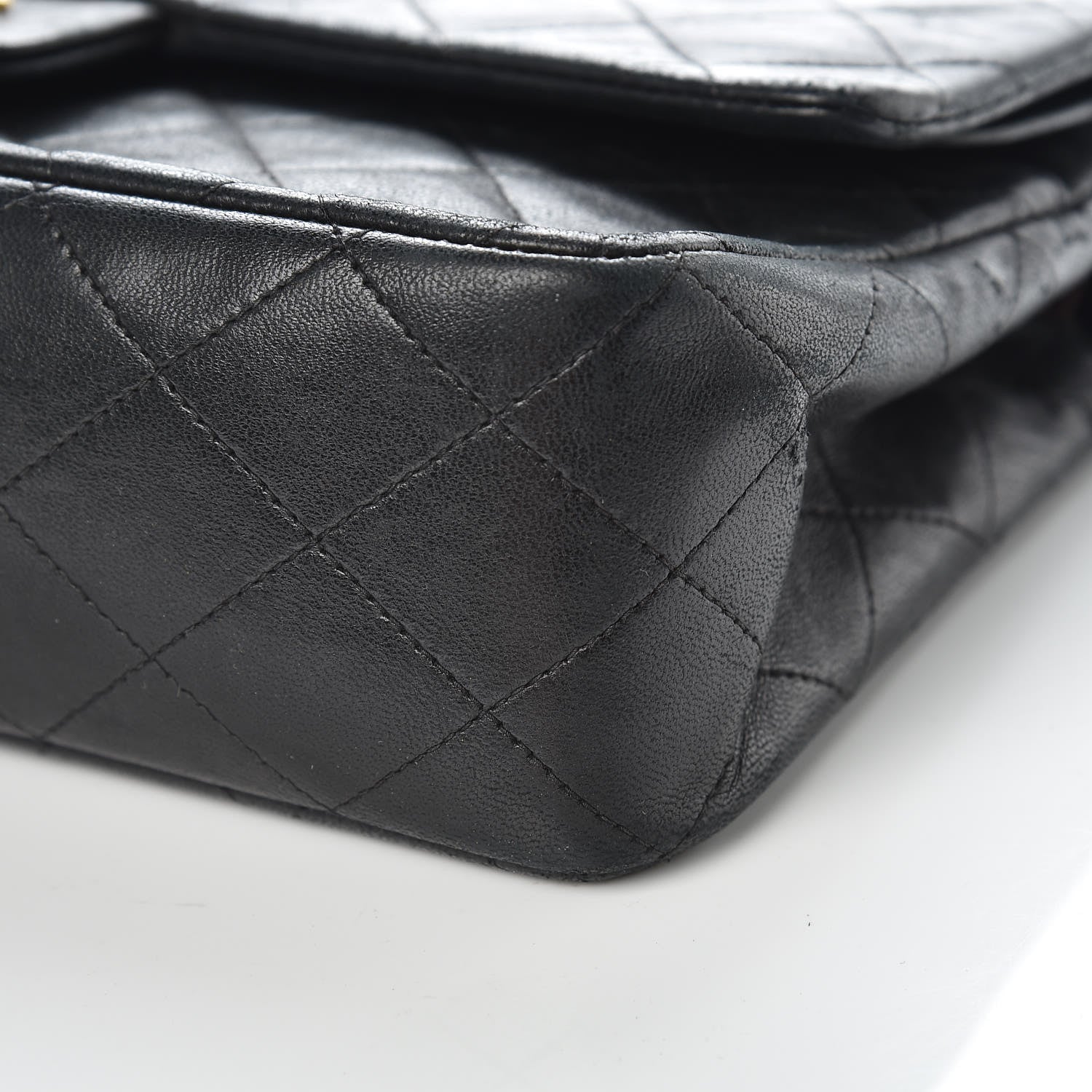Chanel Lambskin Quilted Medium Double Flap Black 18 of 18
