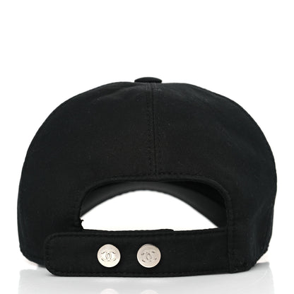 Chanel Cotton CC Cap Hat Black 5 of 7