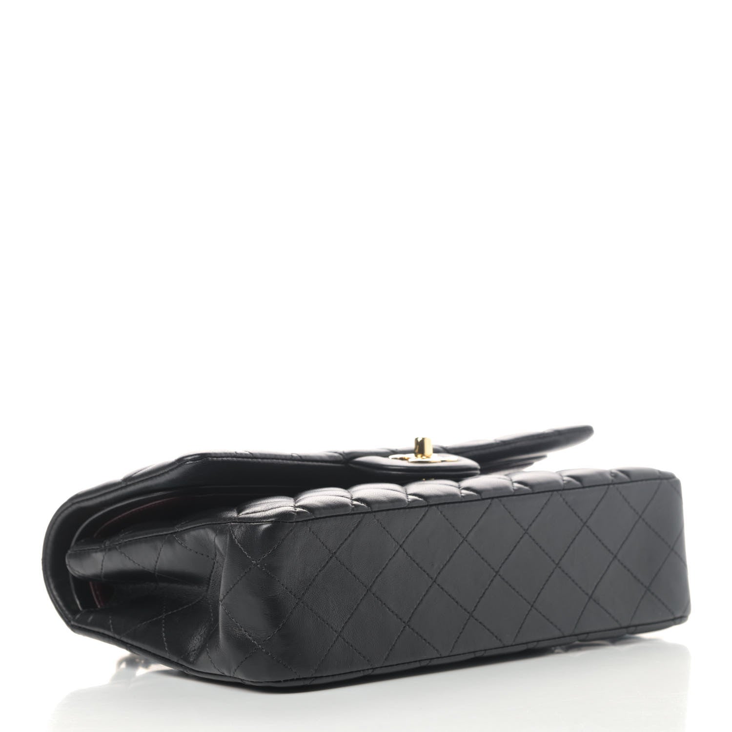 Chanel Lambskin Quilted Medium Double Flap Black 3 of 7