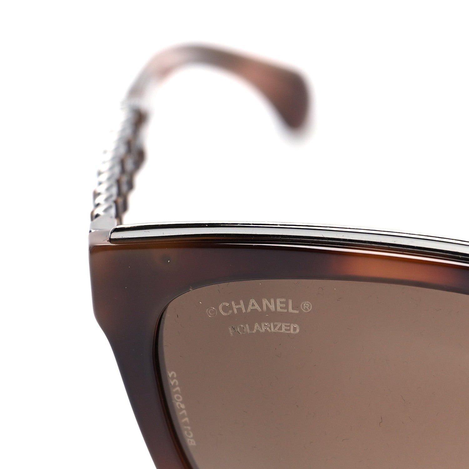 Chanel Lambskin Chain Polarized Sunglasses 5361-Q Brown 5 of 8