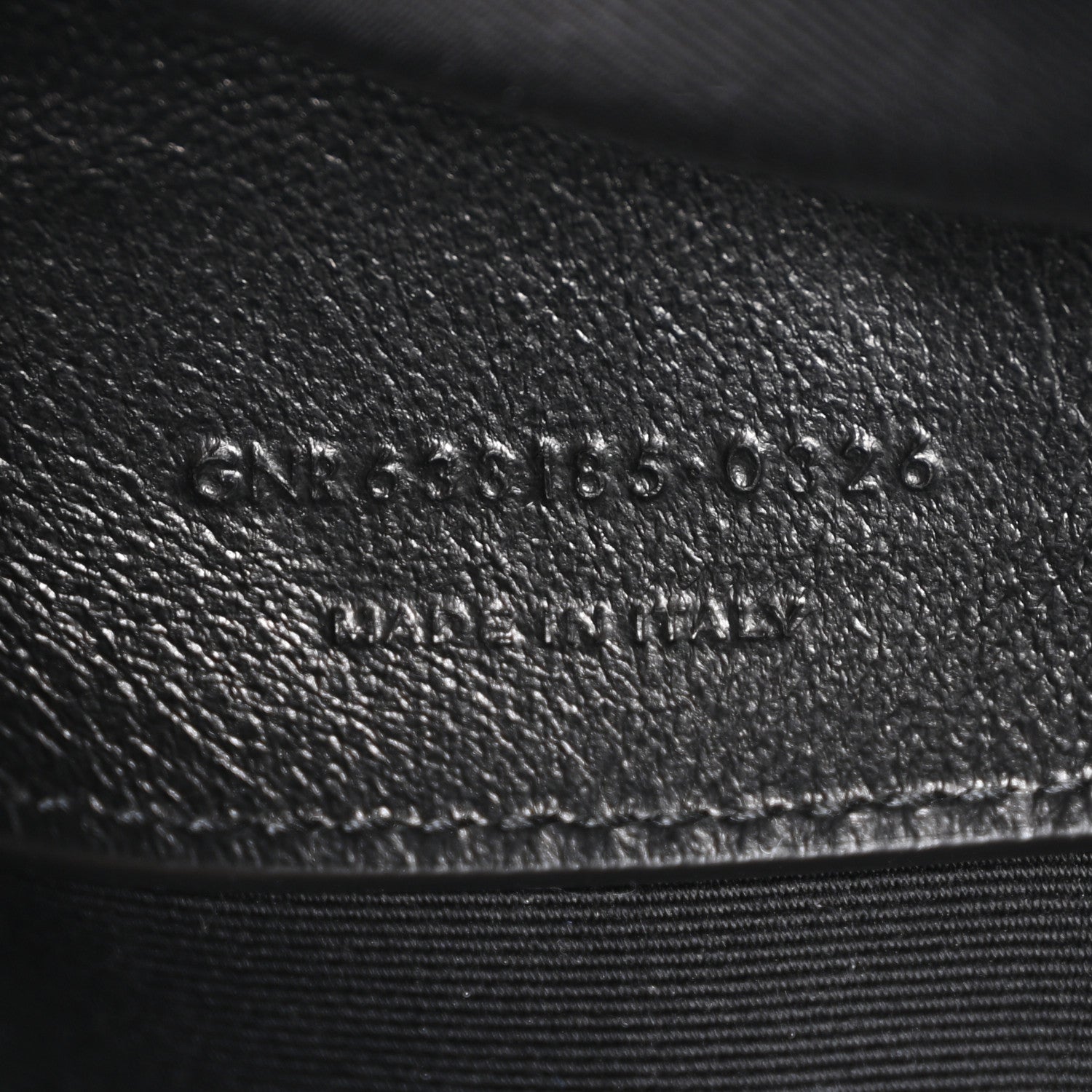 Saint Laurent Crinkled Calfskin Matelasse Monogram Baby Niki Chain Satchel Black 7 of 12