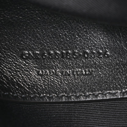Saint Laurent Crinkled Calfskin Matelasse Monogram Baby Niki Chain Satchel Black 7 of 12