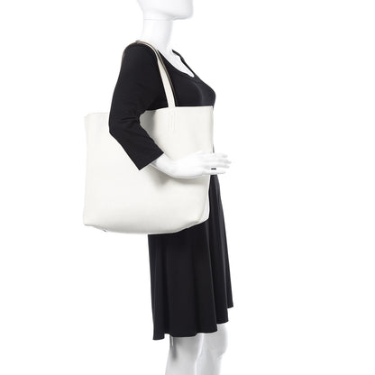 Hermes Taurillon Clemence Double Sens 36 Reversible Tote Canopee White 2 of 13
