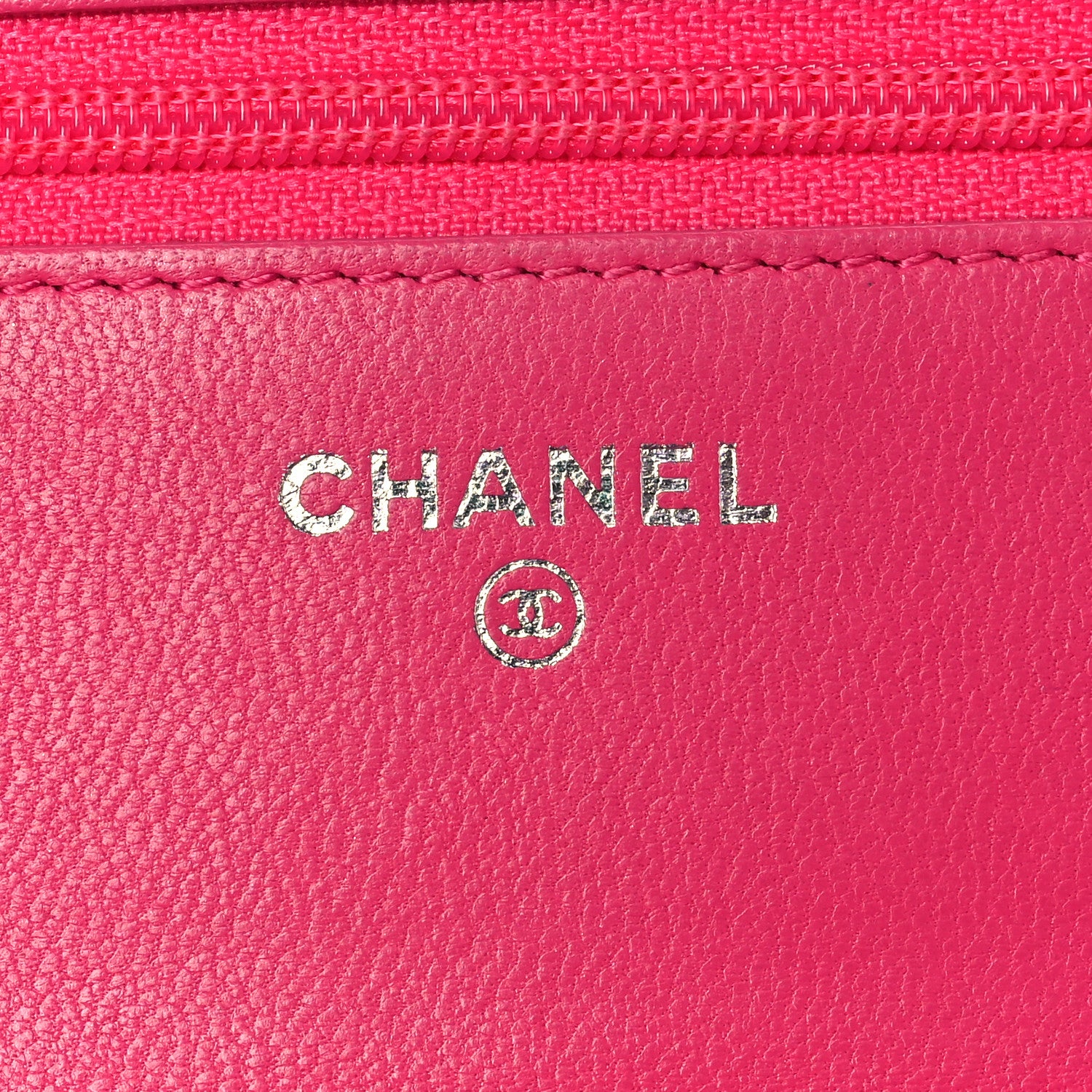 Chanel Lambskin Quilted Wallet on Chain WOC Pink 6 of 8