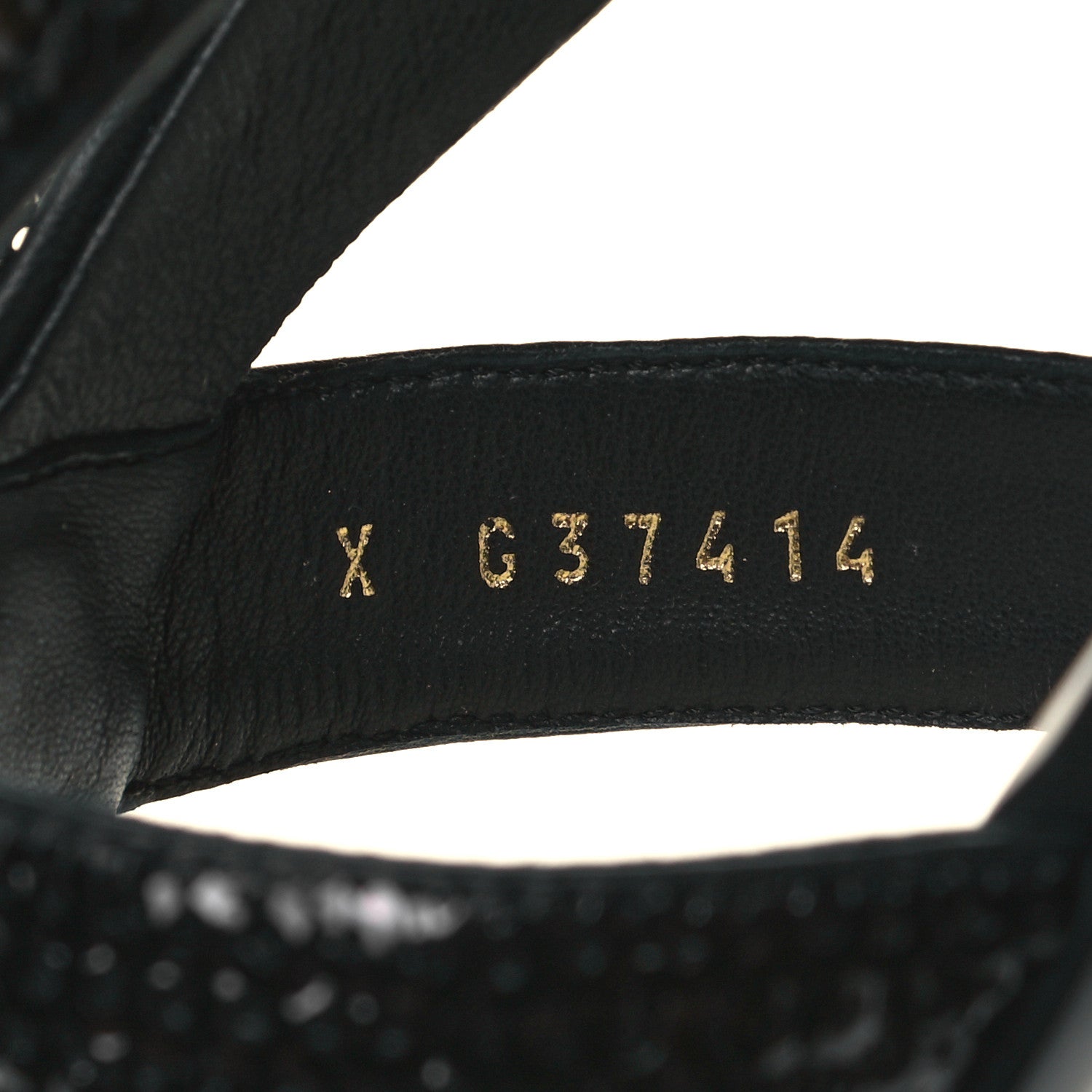 Chanel Lambskin Sequin Pearl CC Thong Sandals 41 Black 8 of 9