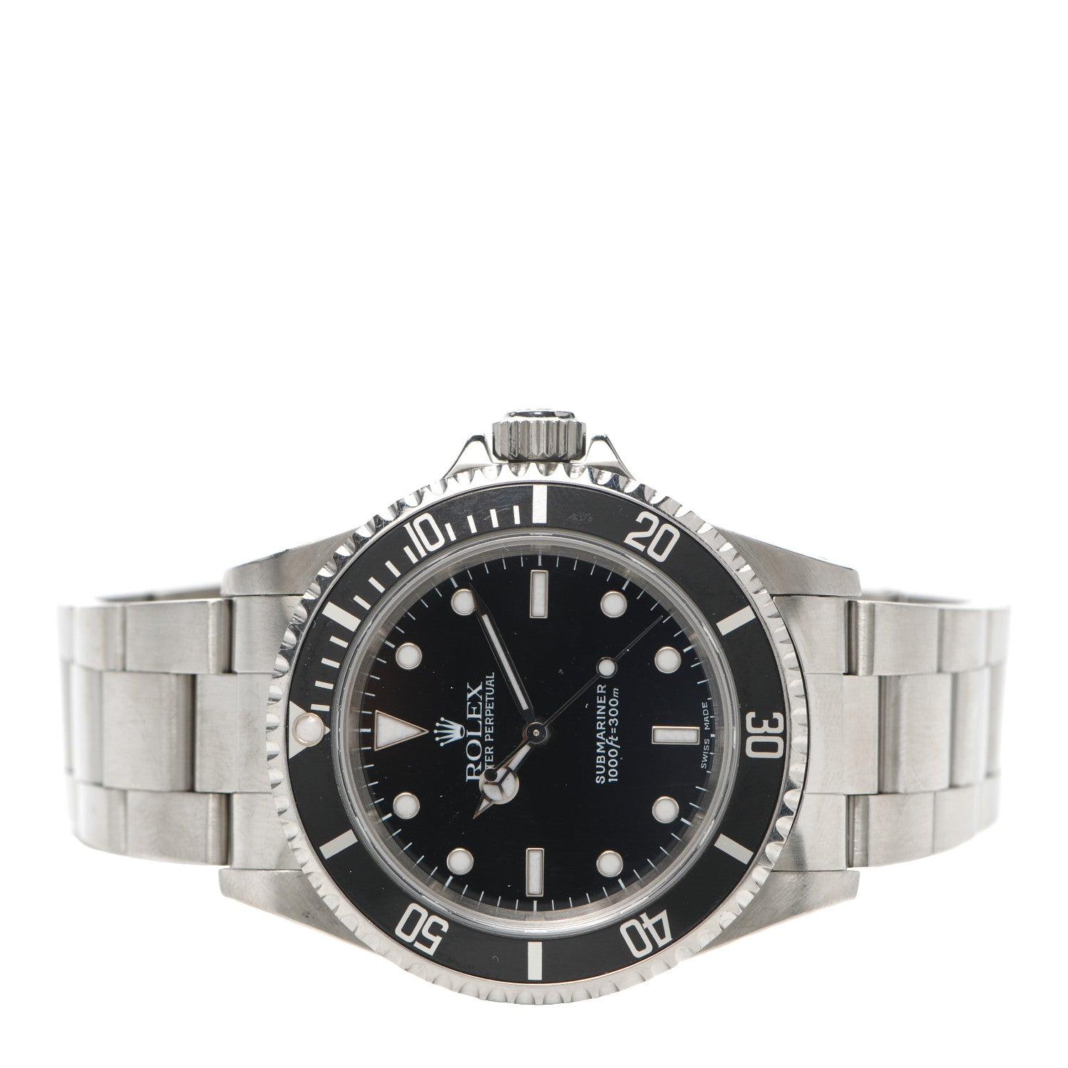 Rolex Stainless Steel 40mm Oyster Perpetual Submariner Watch Black 14060 2 of 6