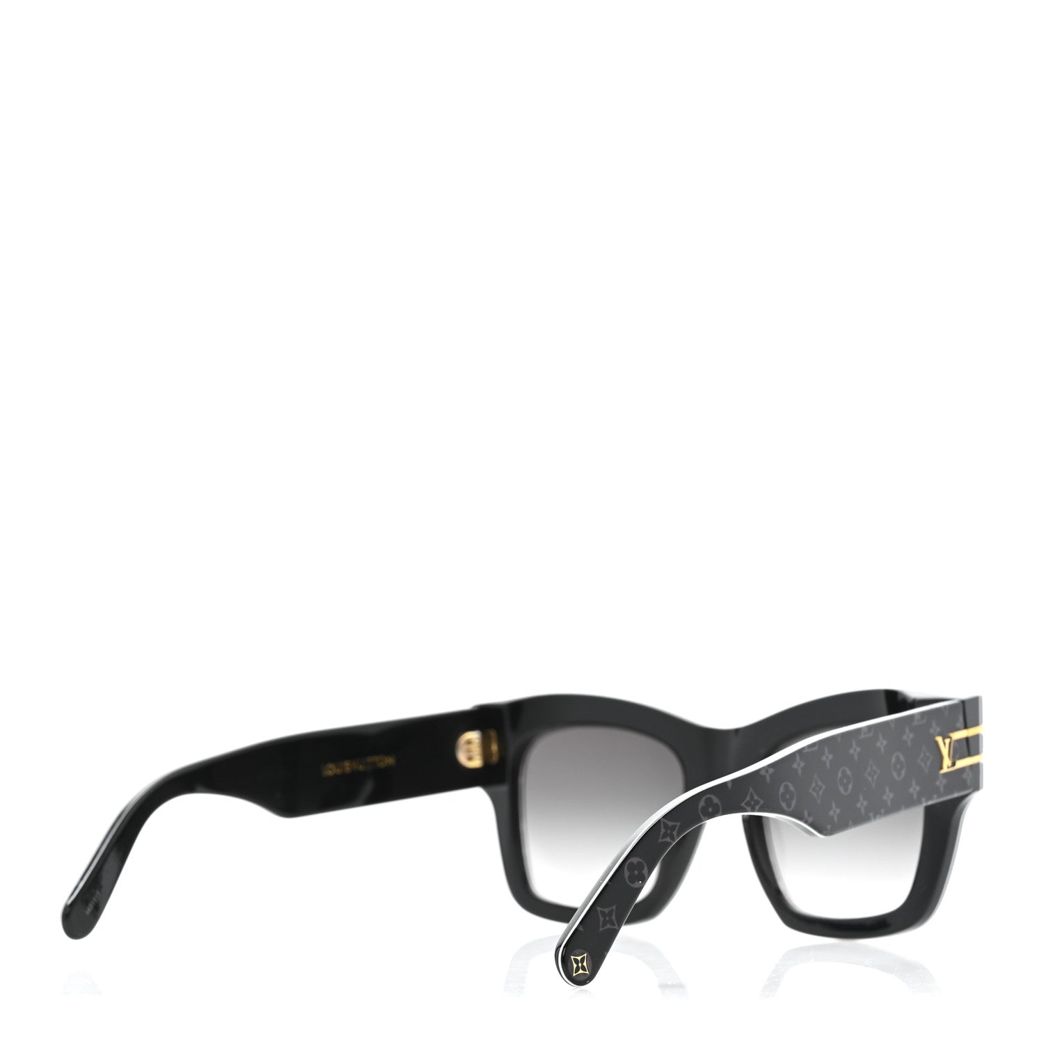 Louis Vuitton Acetate Blade Sunglasses Z1616E Black Black 4 of 8