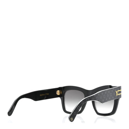 Louis Vuitton Acetate Blade Sunglasses Z1616E Black Black 4 of 8