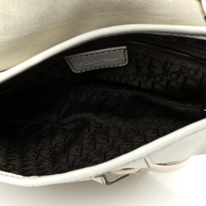 Christian Dior Calfskin Saddle Bag White 5 of 13