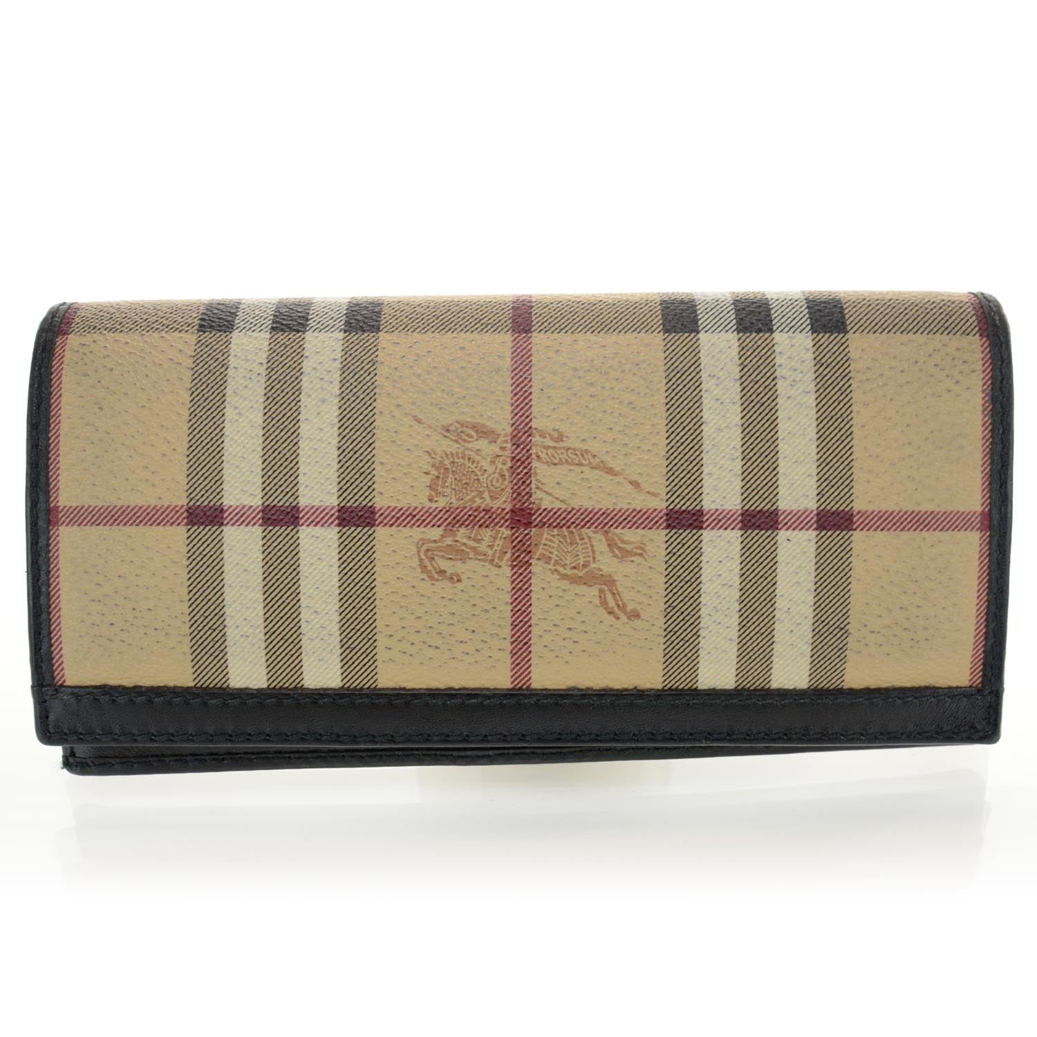 Burberry Haymarket Check Continental Flap Wallet 1 of 9