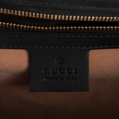 Gucci Calfskin Medium Sylvie Top Handle Bag Black 7 of 8