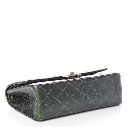 Chanel Metallic Calfskin Quilted 2.55 Reissue 226 Flap Green 4 of 10