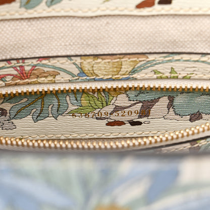 Gucci New Shangai Calfskin Tiger Savanah Small Jackie 1961 Hobo Chalky White Multicolor 7 of 11