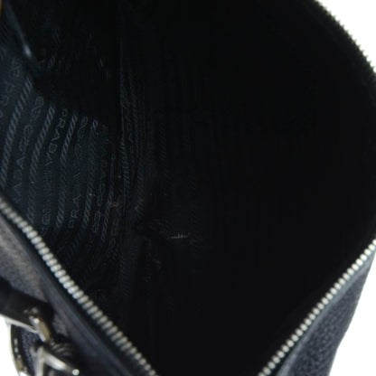 Prada Leather Small Hobo Bag Nero Black 9 of 12