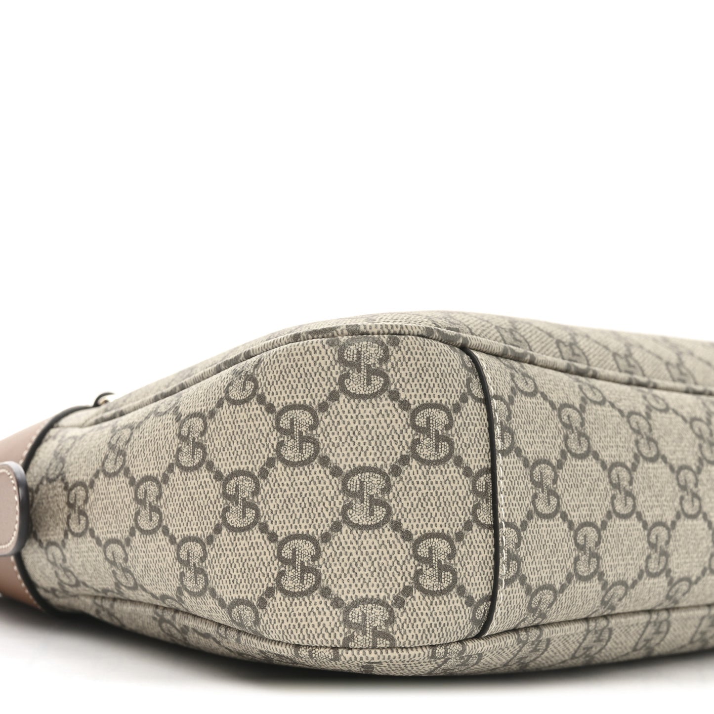 GG Supreme Monogram Emblem Medium Shoulder Bag Beige Ebony Sundial