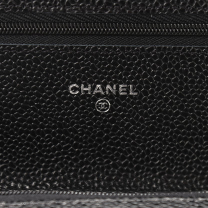 Chanel Caviar Quilted Wallet On Chain WOC Black 6 of 10