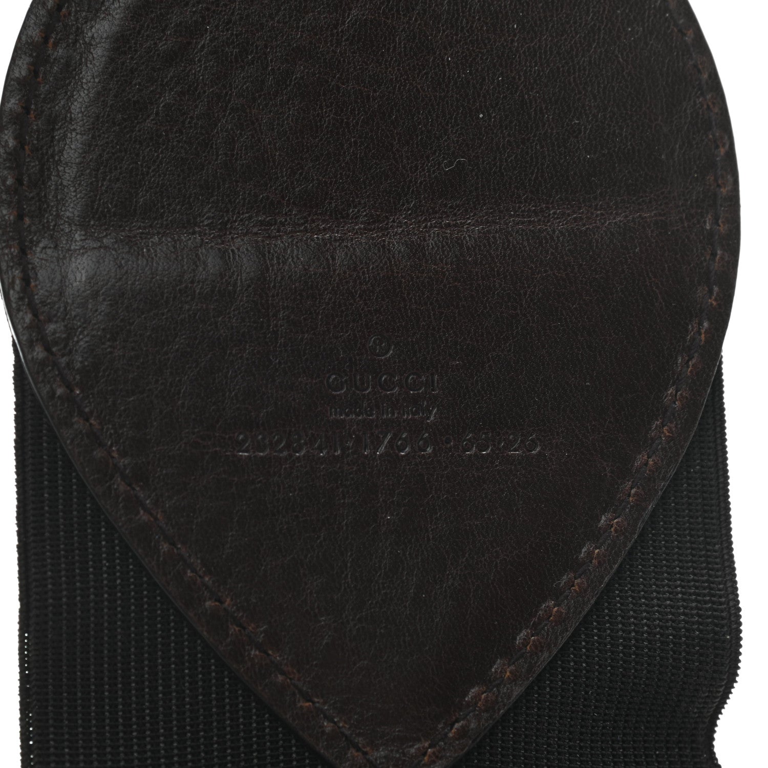 Gucci Canvas Calfskin Bamboo Belt 65 26 Brown 3 of 5
