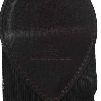 Gucci Canvas Calfskin Bamboo Belt 65 26 Brown 3 of 5