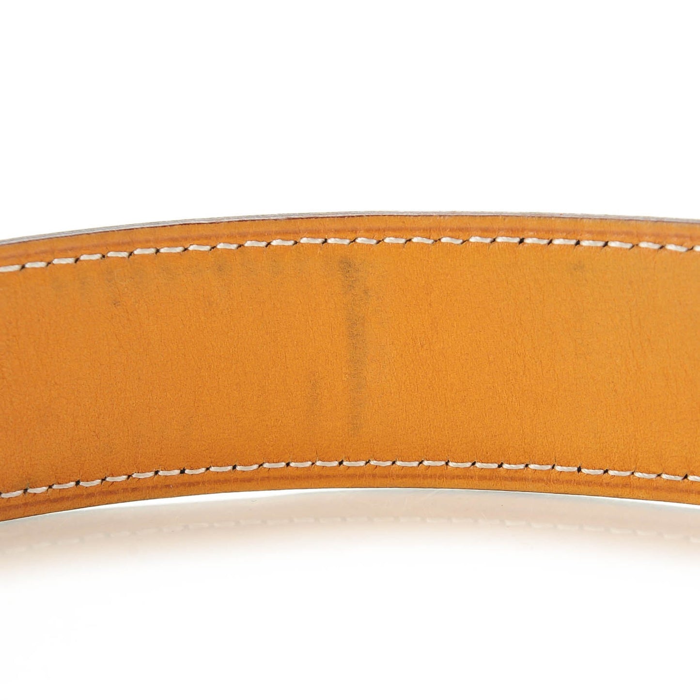 Box Chamonix 32mm Belt Strap 85 Bleu Marine Natural