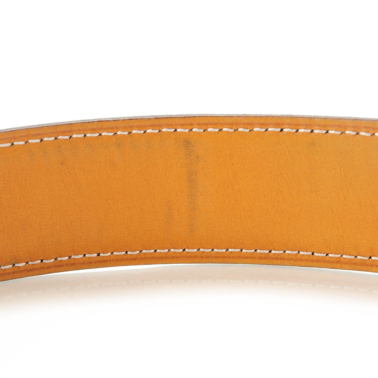 Hermes Box Chamonix 32mm Belt Strap 85 Bleu Marine Natural 4 of 7