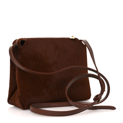Khaite Ponyhair Lina Crossbody Bag Brown 3 of 9