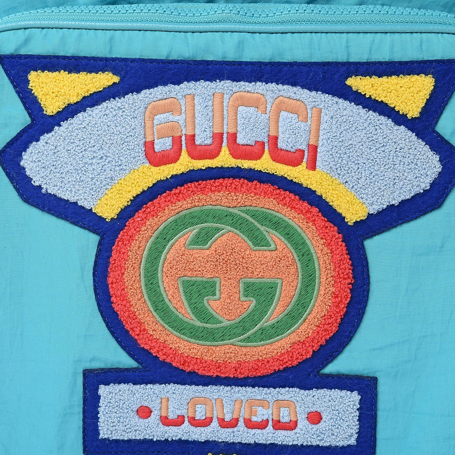 Nylon Twill 80s Logo Patch Backpack Lago