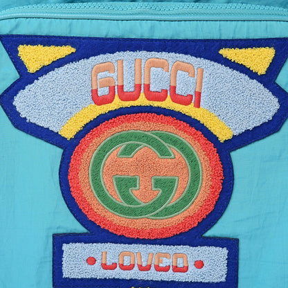 Gucci Nylon Twill 80s Logo Patch Backpack Lago 8 of 11