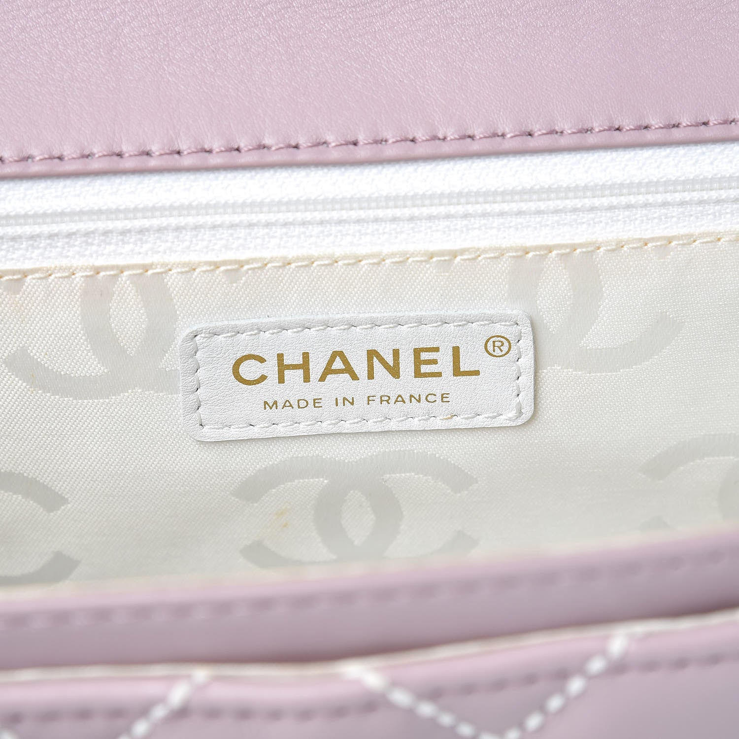 Chanel Calfskin Quilted Wild Stitch Large Flap Light Purple 8 of 11
