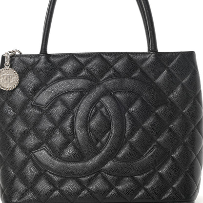 Chanel Caviar Quilted Medallion Tote Black 8 of 10